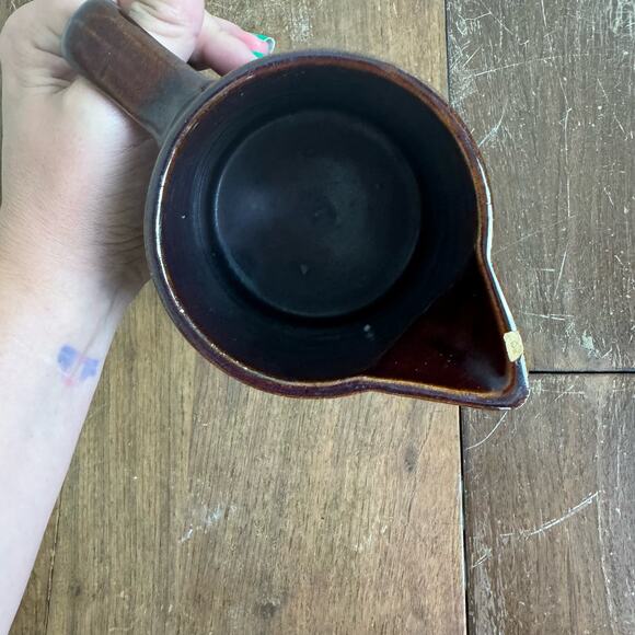 Mar-Crest Oven Proof Stoneware Brown Daisy pattern Serving Pitcher - Picture 6 of 10